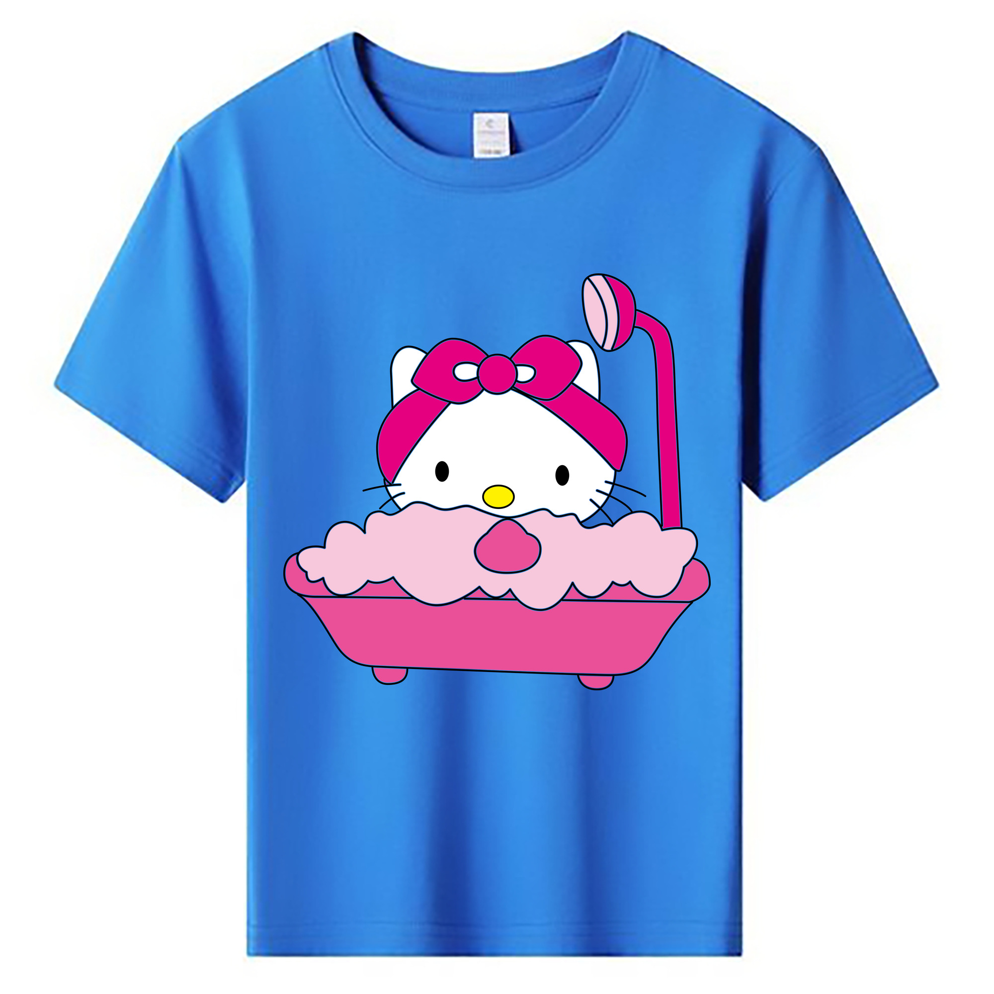 （画像用） Hello Kitty ハローキティ 綿100％キッズTシャツ（フロントプリント）